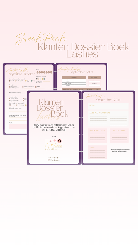 Klanten Dossier Boek Lashes